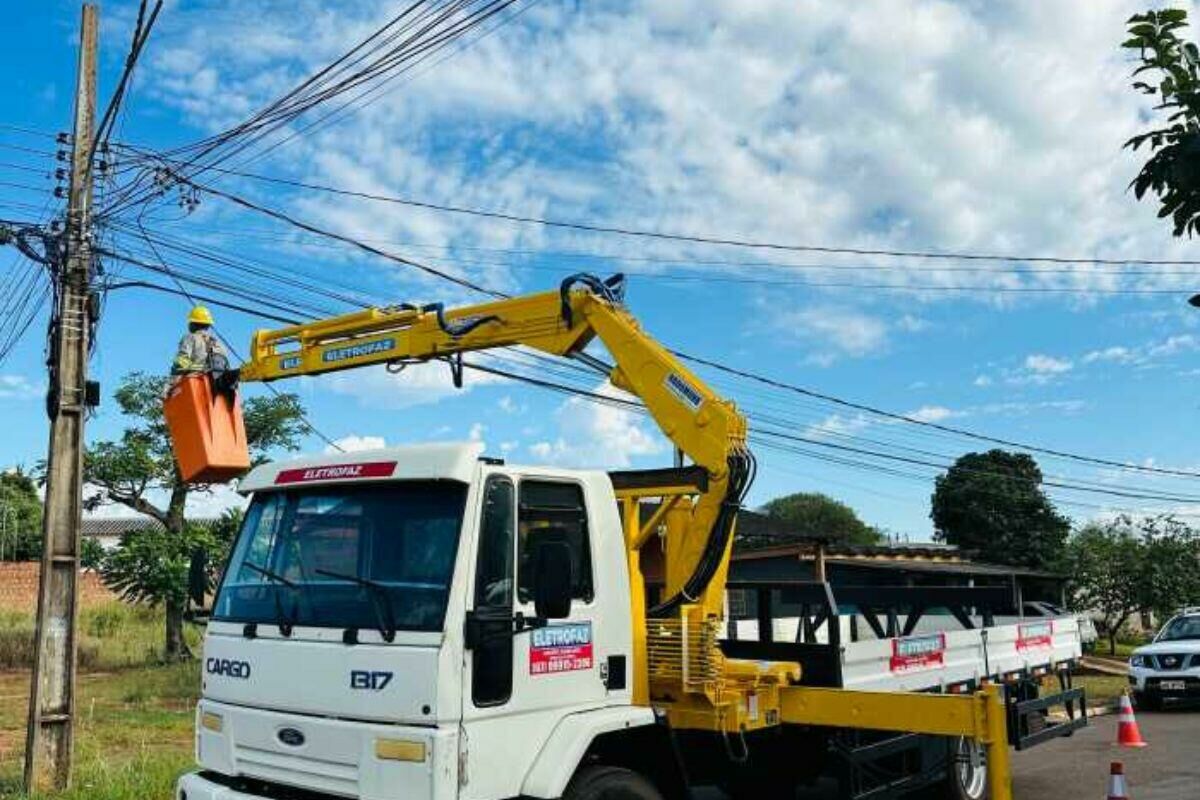 Imagem de compartilhamento para o artigo Paraíso das Águas inicia força-tarefa para trocar lâmpadas e reforçar iluminação pública da MS Todo dia